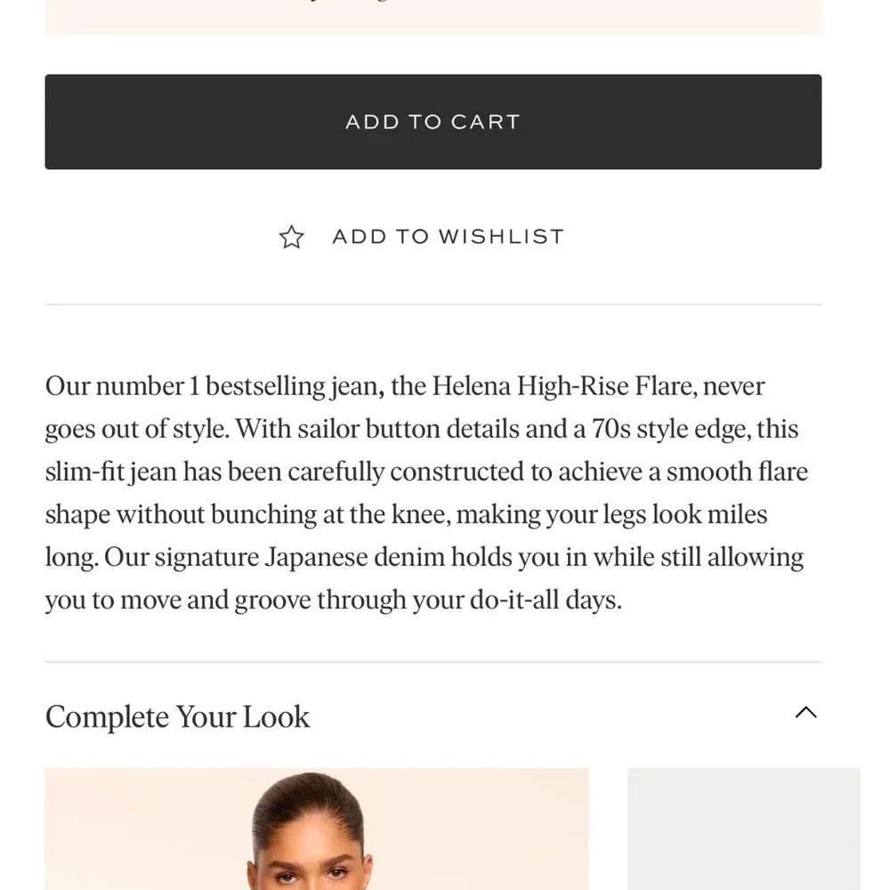 NWT $275 RAMY Brook Helena High-Rise Flare Coated Japanese Denim Sailor Jean  26 - Picture 7 of 15